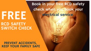 Free RCD check with Electrical work